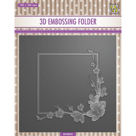 Embossovací kapsa 3D - Rámeček z třešňových květů (Nellie´s Choice)
