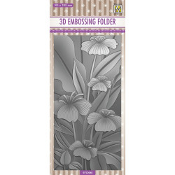 Embossovací kapsa 3D - Tenké linie, lilie (Nellie´s Choice)