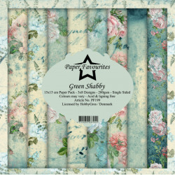 Sada papírů 15x15 Green Shabby (PF)