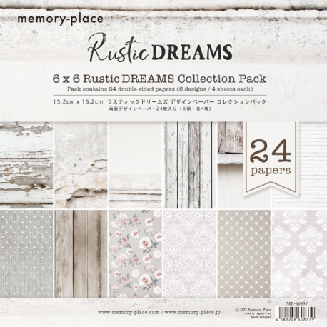 Sada papírů 15,2x15,2 Rustic Dreams (memory-place)