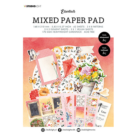 Sada papírů A5 Mixed Paper Pad Pattern paper Essentials nr.16 (SL)
