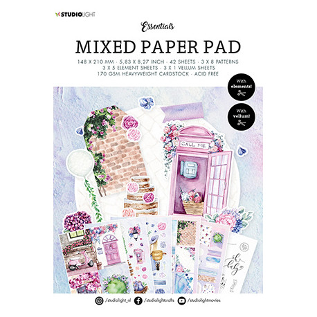 Sada papírů A5 Mixed Paper Pad Pattern paper Essentials nr.15 (SL)