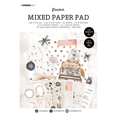 Sada papírů A5 Mixed Paper Pad Pattern paper Essentials nr.12 (SL)