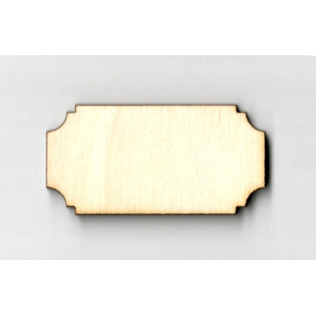 Dřevěný štítek - tvar 1