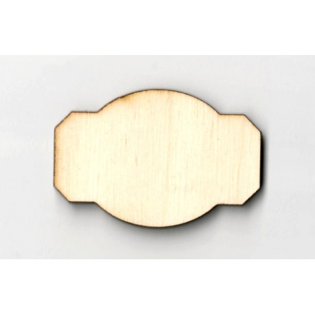 Dřevěný štítek - tvar 6