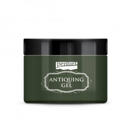 Antiquing Gel 150ml - olivová (Pentart)