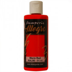 Akryl.barva Allegro 60ml - Warm Red (Stamperia)