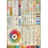 Papír rýžový A4 Atelier, paleta barev