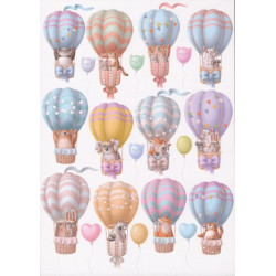 Transfer Me Chickoo & Hot Air Ballon, A4 (Dress My Craft)