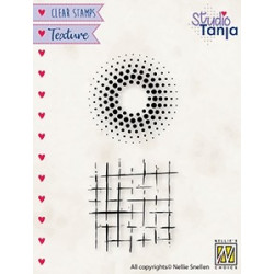 Transp.razítko Textura - tečky a čtverečky (Nellie´s Choice)