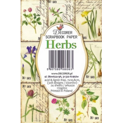 Sada scrap.kartiček 7x10,8cm - Herbs (Decorer)