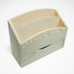Listovník - dřevěný s šuplíkem - 2. jakost