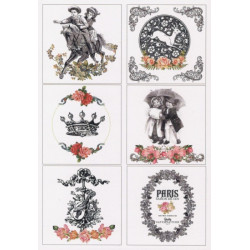 Transfer Me Vintage Tiles 2, A4 (Dress My Craft)