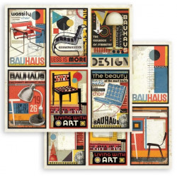 Bauhaus, 6 kartiček 30,5x30,5 scrapbook