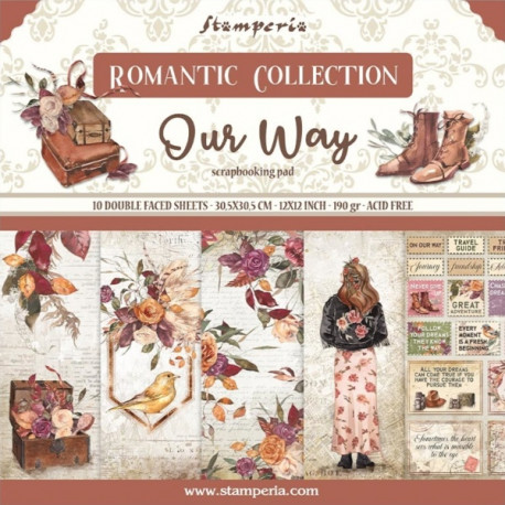 Sada papírů 30,5x30,5 190g Romantic Collection Our Way