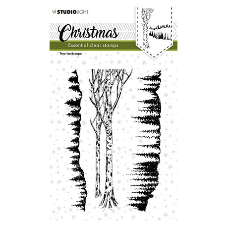 Transp.razítka - Christmas Tree landscape Essentials nr.243 (SL)