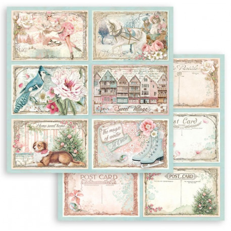 Sweet Winter, kartičky 30,5x30,5 scrapbook