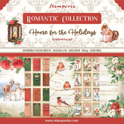 Sada papírů 30,5x30,5 190g Romantic Collection Home for the Holidays