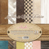 Sada papírů 15,2x15,2 Leather & Wood Texture (Asuka Studio)
