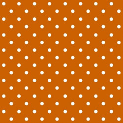 Oranžový s bílými puntíky 33x33