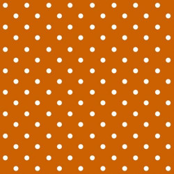 Oranžový s bílými puntíky 33x33