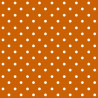 Oranžový s bílými puntíky 33x33