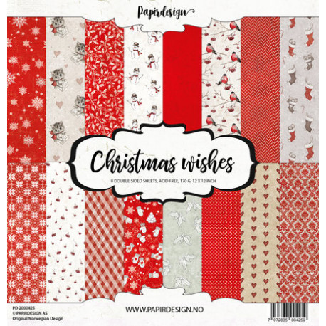 Sada papírů 30,5x30,5 170g Christmas Wishes (Papirdesign)