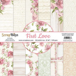 Sada papírů First Love 20,3x20,3 (ScrapBoys)