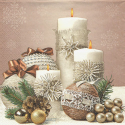 Přírodní vánoční dekorace 33x33