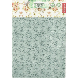 Drobný vzor s lístečky - set 2 papírů pro decoupage (SL)