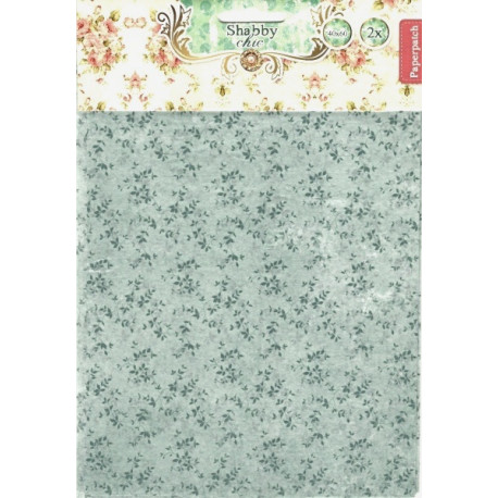 Drobný vzor s lístečky - set 2 papírů pro decoupage (SL)