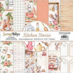 Sada papírů Kitchen Stories 15,2x15,2 (ScrapBoys)