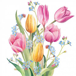 Kytice tulipánů 33x33