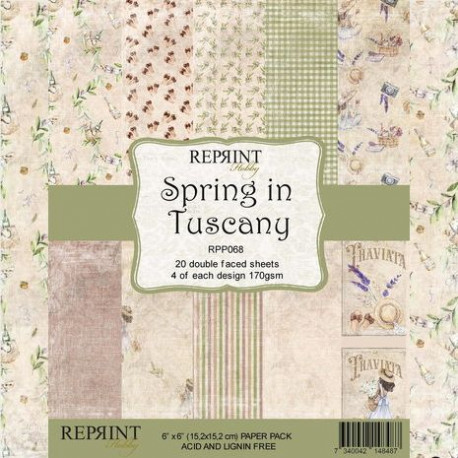 Sada papírů 15x15 170g Spring in Tuscany (REPRINT)