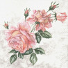 Větvička růžových růží 33x33
