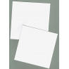 Přáníčko a obálka 148x148mm bílá, textura kladívkový vzor