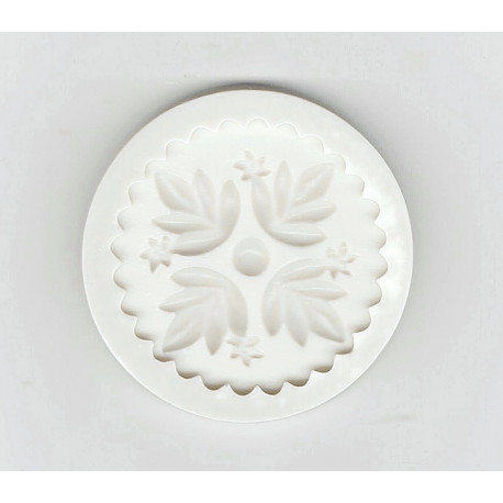 Silikonová forma - kulatý ornament (90554)