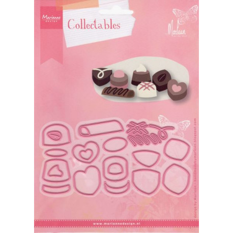 Vyřezávací šablony - Čokoládové bonbóny (MD)