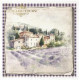 Set 6ks rýžových papírů - Provence, krajinky (14,8x14,8cm)