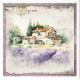 Set 6ks rýžových papírů - Provence, krajinky (14,8x14,8cm)