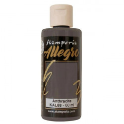 Akryl.barva Allegro 60ml - Anthracite (Stamperia)