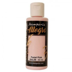 Akryl.barva Allegro 60ml - Pastel pink (Stamperia)