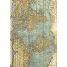 Papír rýžový A4 Around the World, mapa