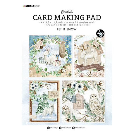 Card Making Pad Let it snow Essentials nr.08 (SL)