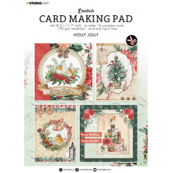 Card Making Pad Holly jolly Essentials nr.09 (SL)