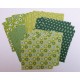 Origami papírky 10x10cm Basic zelený