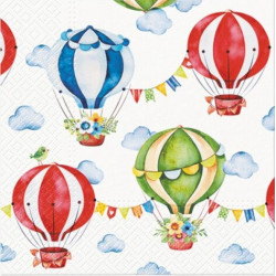 Barevné horkovzdušné balóny 33x33