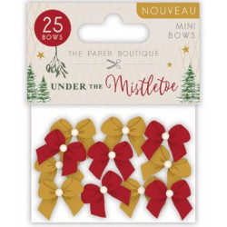 Mašličky s perličkami Under the Mistletoe (25ks)