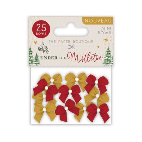 Mašličky s perličkami Under the Mistletoe (25ks)
