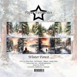 Sada papírů 15x15 Winter Forest (PF)